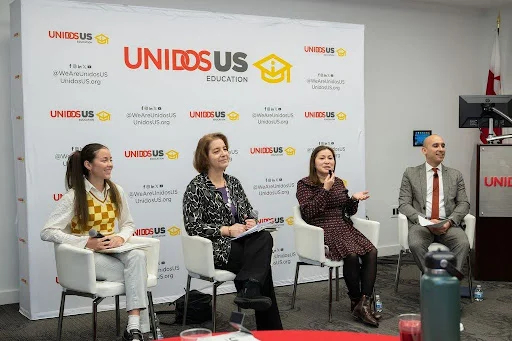panel of speakers at Unidos US Education Community of Practiceconvening